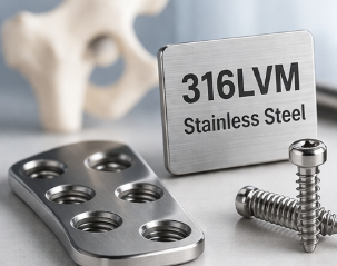 Medical Implant Materials: 316LVM and Ti6Al4V Medical-grade 316LVM stainless steel and Ti6Al4V titanium alloy materials