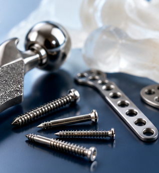 Titanium material used in medical implant applications with excellent biocompatibility