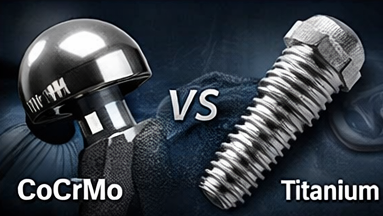 Comparison of CoCrMo alloy and titanium materials for medical implant applications