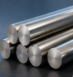 Medical-grade stainless steel used in implant and surgical applications