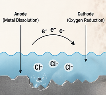 Implant corrosion affecting the long-term performance of medical implant materials