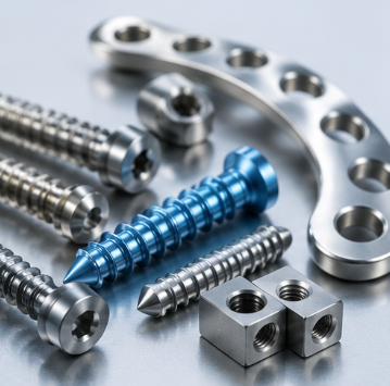 ASTM F136 titanium alloy known for strength, corrosion resistance, and biocompatibility