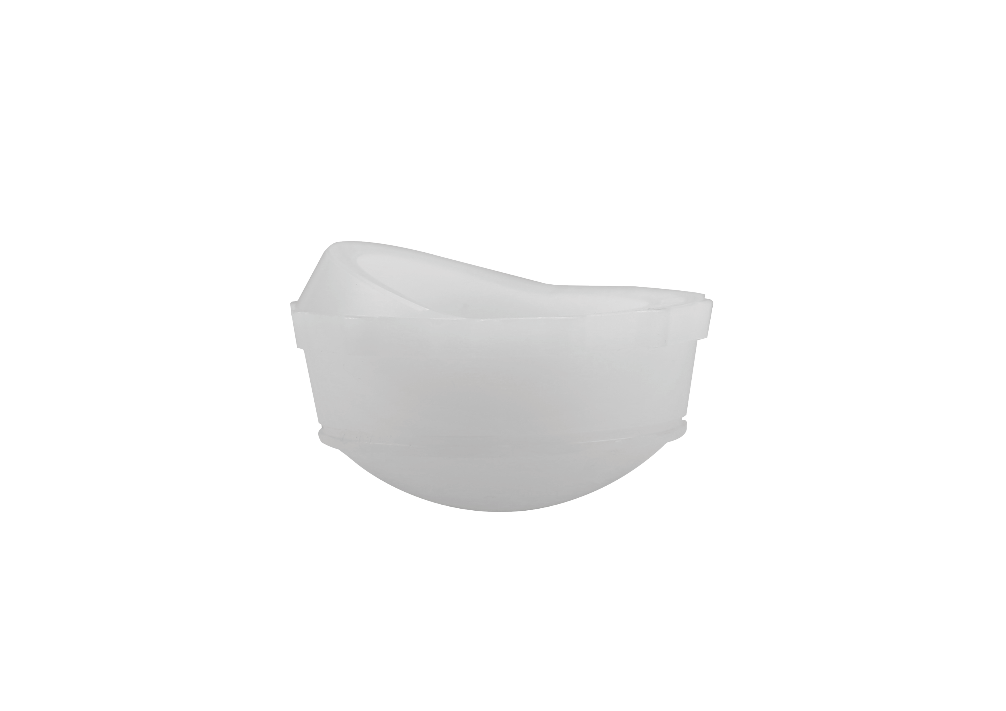 the impact-absorbing half of the ceramic-on-polyethylene couple, today's mainstream choice for primary hip replacement. Highly cross-linked polyethylene (HXLPE) acetabular liner